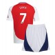 Arsenal Bukayo Saka #7 Hjemmedraktsett Barn 2024-25 Korte ermer (+ Korte bukser)