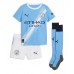 Manchester City Erling Haaland #9 Hjemmedraktsett Barn 2025-26 Korte ermer (+ Korte bukser)